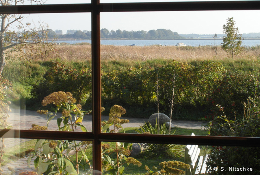 Blick aus dem Frühstücksraum auf die Hagensche Wiek